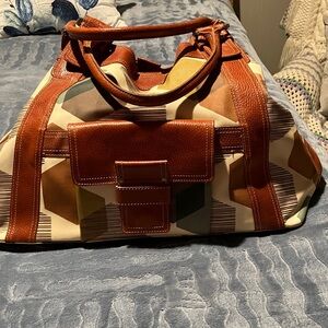 Orla Kiely London vintage luxury tote